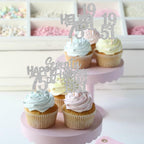 ZHUOWEISM 30 Pcs 75th Birthday Cupcake Toppers Glitter | Straight Outta 1951 Party Picks