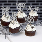ZHUOWEISM 30Pcs 95th Birthday Cupcake Toppers Glitter — Straight Outta 1931