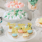 ZHUOWEISM 30PCS Straight Outta 1930 Cupcake Toppers - Gold Glitter for 95th Birthday Party