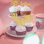 ZHUOWEISM 30Pcs Happy 16th Birthday Cupcake Toppers | Gold Glitter 'Straight Outta 2010' Picks