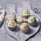 ZHUOWEISM 24Pcs Silver Happy 14th Birthday Cupcake Toppers | Straight Outta 2012