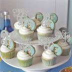 ZHUOWEISM 30Pcs 60th Birthday Cupcake Toppers Glitter Silver – Straight Outta 1966
