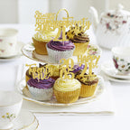 ZHUOWEISM 30Pcs Happy 21st Birthday Cupcake Toppers – Gold Glitter Straight Outta 2005