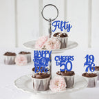 ZHUOWEISM 30 PCS Glitter 50th Birthday Cupcake Toppers – Straight Outta 1976