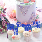 ZHUOWEISM 30 Pcs 10th Birthday Cupcake Toppers Glitter - Straight Outta 2016