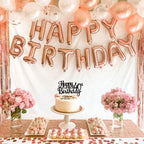 ZHUOWEISM 1pc Happy 40th Birthday Glitter Cake Topper – Cheers to 40 Years (Black)