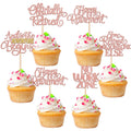 ZHUOWEISM 30 Pcs Happy Retirement Cupcake Toppers – Rose Gold & No Work Zone Adventure Begins