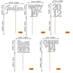ZHUOWEISM 30Pcs Glitter 14th Birthday Cupcake Toppers – Straight Outta 2012 Theme, Silver Party Decor