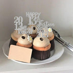 ZHUOWEISM 30PCS Glitter Cupcake Toppers – Straight Outta 2013 13th Birthday Party Picks