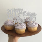 ZHUOWEISM 30PCS Glitter Cupcake Toppers – Straight Outta 2013 13th Birthday Party Picks