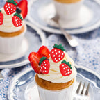 ZHUOWEISM 30 PCS Strawberry Cupcake Toppers - Red Berry Theme for Baby Showers & Birthday Cakes