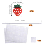 ZHUOWEISM 30 PCS Strawberry Cupcake Toppers - Red Berry Theme for Baby Showers & Birthday Cakes