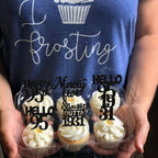 ZHUOWEISM 30-Pack Black 95th Birthday Cupcake Toppers – Glitter Nighty Five, Straight Outta 1931 Party Picks