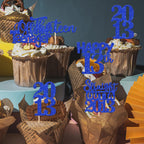 ZHUOWEISM 30Pcs 13th Birthday Cupcake Toppers Glitter Straight Outta 2013 Blue