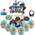 ZHUOWEISM 25 PCS Video Game Cupcake Toppers – Game On Cake Topper & Cupcake Picks for Gamer Parties