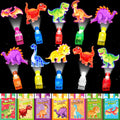 ZICZLI 28-Pack Dinosaur Valentines with LED Finger Lights – Classroom Gifts & Party Favors