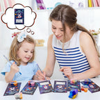 ZICZLI 28-Pack Valentines Day Gifts for Kids — Space Galaxy Slime with Cards | Classroom Party Favors