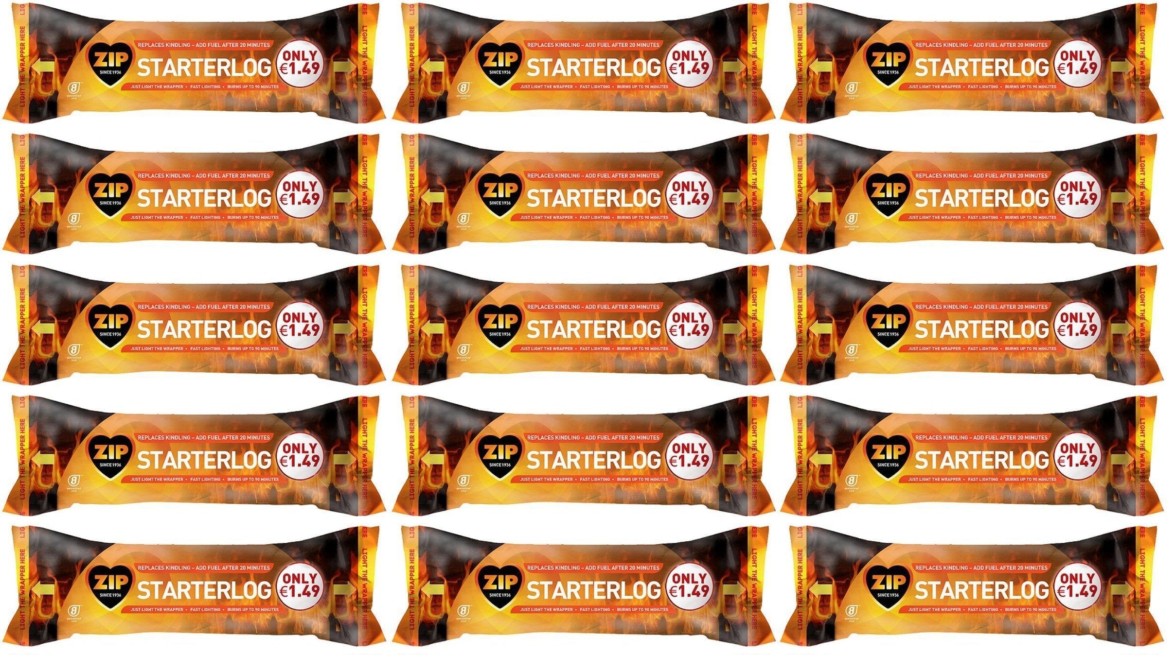15 x Zip Starterlog 700G
