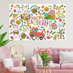 ZIZICG Easter Giant Coloring Poster – 53x33 in Table Cover, Kids Craft Poster & Party Banner