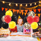 ZJDHPTY Red Yellow and Black Balloon Stand Centerpiece – 4-Set Table Decorations for Mouse Birthday Movie Night (Red Yellow Black Set4)