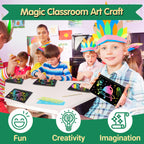 ZMLM 24-Pack Scratch Rainbow Art Notebooks – Classroom Gifts & Party Favors