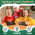 ZMLM 24-Pack Scratch Rainbow Art Notebooks – Classroom Gifts & Party Favors