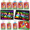 ZMLM Rainbow Scratch Art Notebooks — 24 Pack, Party Favors & Classroom Gifts