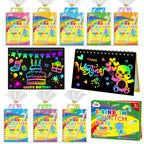 ZMLM 24-Pack Scratch Rainbow Art Notebooks – Classroom Gifts & Party Favors