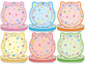 ZOIIWA 48Pcs Kitten Shaped Cat Party Plates – Disposable Dessert Tableware