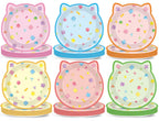 ZOIIWA 48Pcs Kitten Shaped Cat Party Plates – Disposable Dessert Tableware
