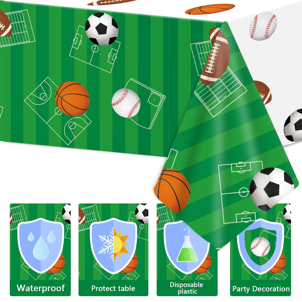 ZOIIWA Sports Party Tableware Set – All Star Plates, Napkins & Table Cover