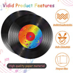 ZOIIWA 100 Pcs Vinyl Record Themed Napkins – 50s Retro Rock Party Supplies