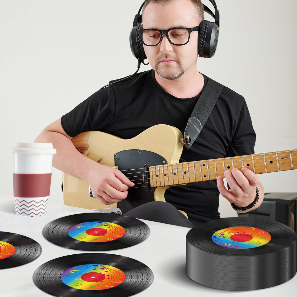 ZOIIWA 100 Pcs Vinyl Record Themed Napkins – 50s Retro Rock Party Supplies
