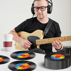 ZOIIWA 100 Pcs Vinyl Record Themed Napkins – 50s Retro Rock Party Supplies