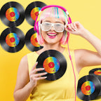 ZOIIWA 100 Pcs Vinyl Record Themed Napkins – 50s Retro Rock Party Supplies