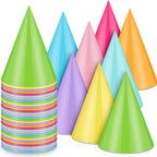 Zomiboo 40 PCS Birthday Party Hats – Colorful Cone Hats for Celebrations