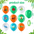 Zomiboo 50 Pack Spring Summer Bug Balloons – 12-Inch Latex Insects Party Decor