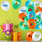 Zomiboo 50 Pack Spring Summer Bug Balloons – 12-Inch Latex Insects Party Decor