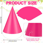 Zomiboo 40 PCS Birthday Party Hats – Colorful Cone Hats for Celebrations