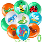 Zomiboo 50 Pack Spring Summer Bug Balloons – 12-Inch Latex Insects Party Decor