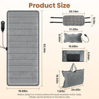 Zorpupoa Full Body Massage Mat with Heat & Shiatsu Pillow — 10 Motors, 3 Heating Pads