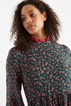 Louche Zura Mushroom Magic Print Long Sleeve Mini Dress