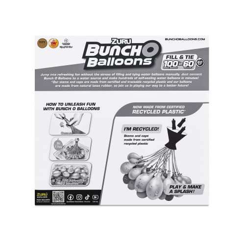 ZURU Bunch O Balloons Tropical Party Pack – 8 Clusters, 265 Water Bombs