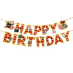 Zwiebeco Movie Night Birthday Banner – Hollywood Film Theme Party Decor